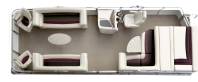 Champagne Pontoon Boat layout